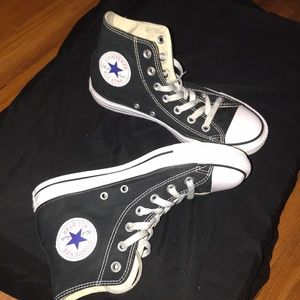 black high top converse